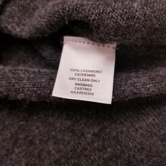 HALOGEN 100% Cashmere Side Slit V-Neck Pullover XS - Picture 5 of 5